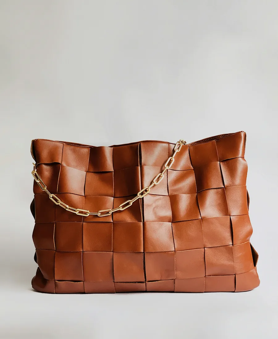 Sac en cuir marron